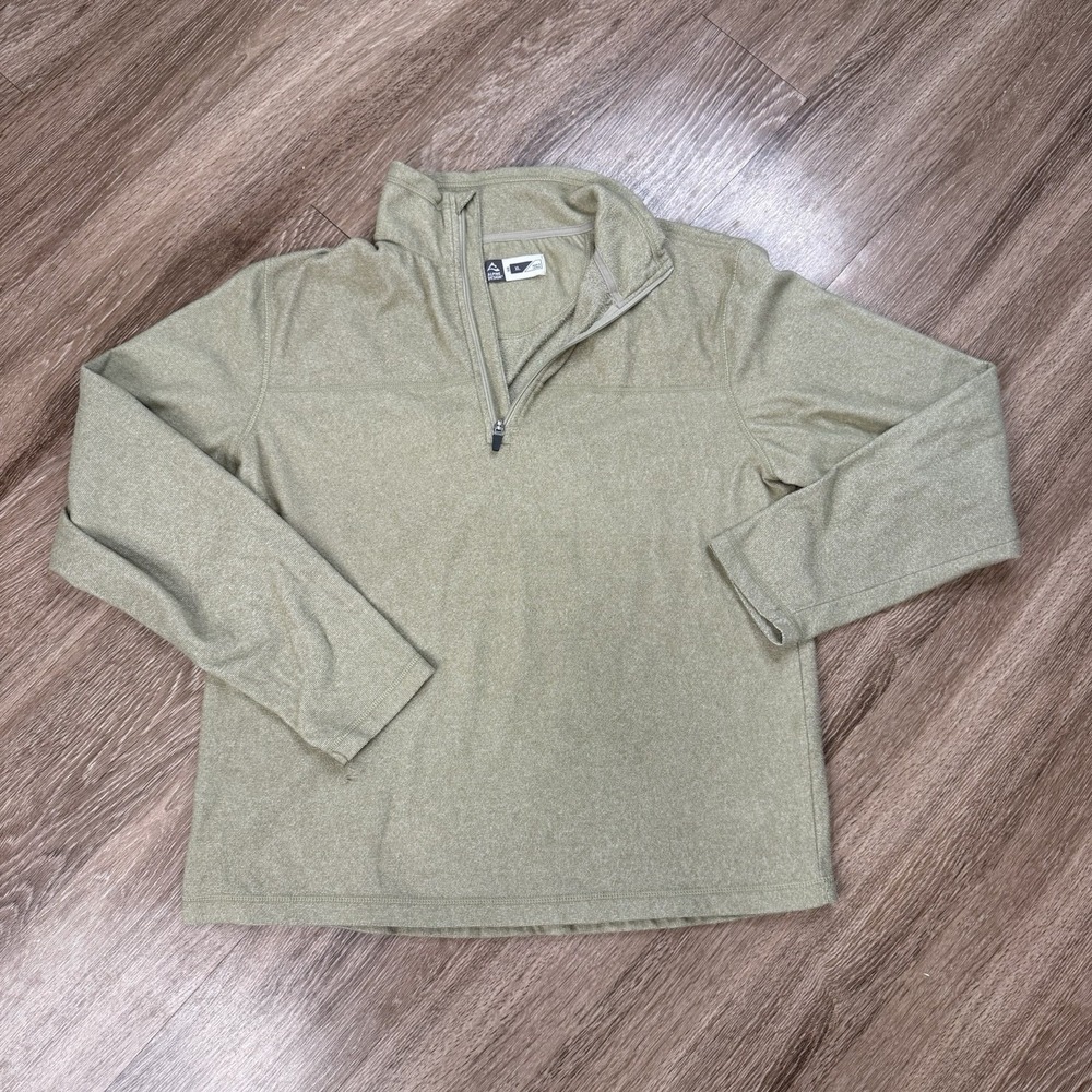 Alpine Design Unisex Quarter Zip Light Weight Beige Pullover Size XL